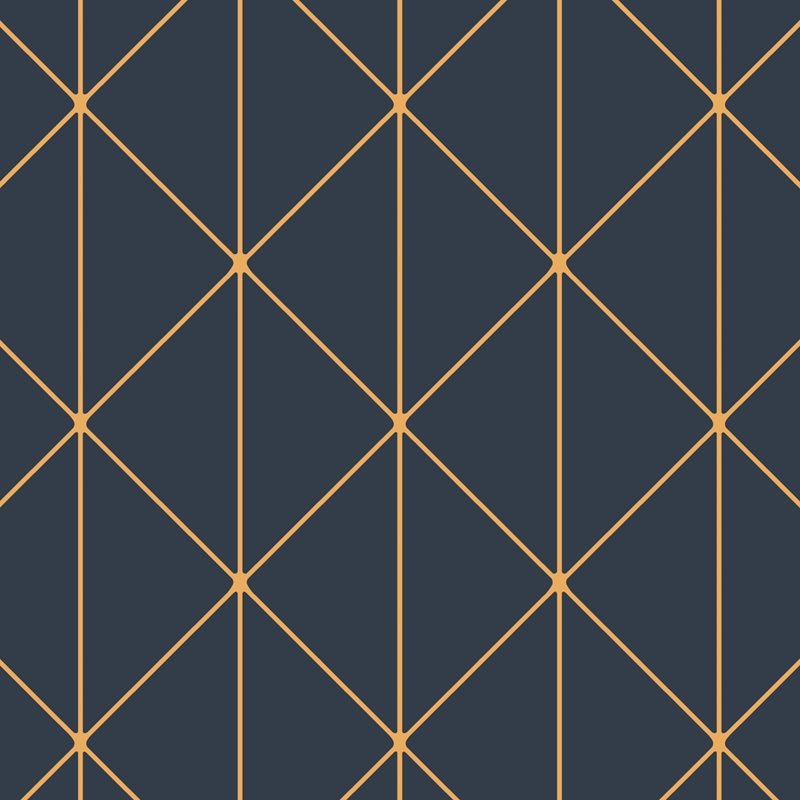 Save 8804 Diamonds Navy And Gold by Borastapeter Wallpaper