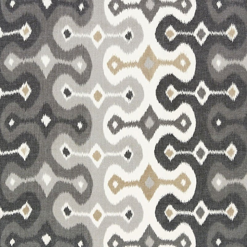 Purchase sample of 174833 Darya Ikat, Stone by Schumacher Fabric