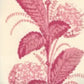 Sample 303306WP Climbing Hydrangea, Pink On Almost White by Quadrille Wallpaper