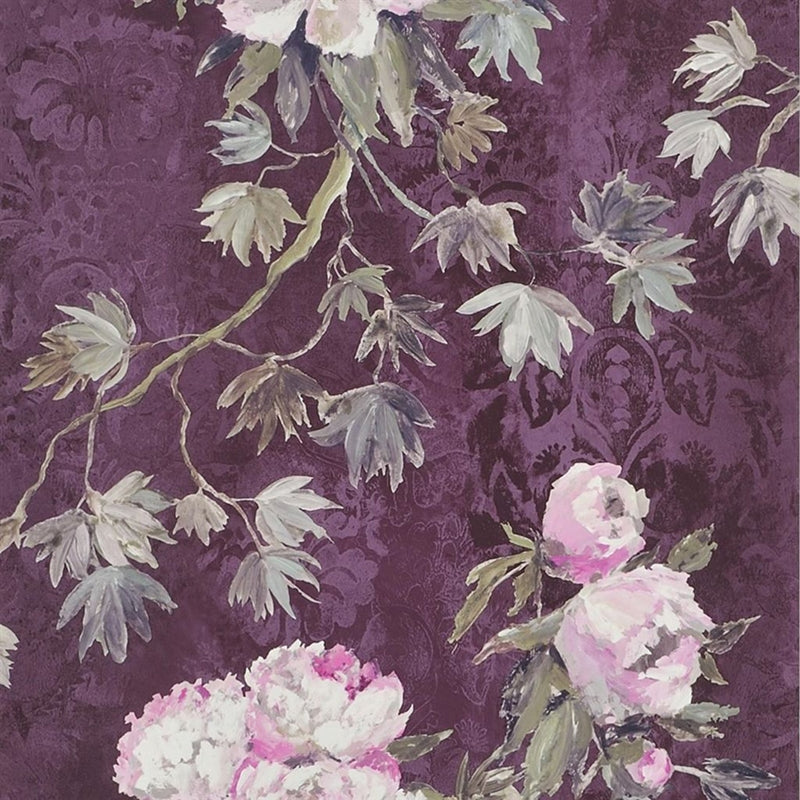 Purchase PDG673/04 Floreale Damson by Designer Guild Wallpaper