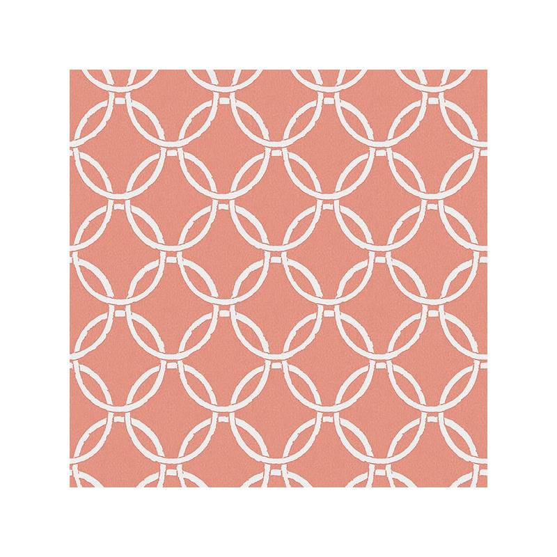 Sample 3122-11001 Flora and Fauna Quelala Coral Ring Ogee by Chesapeake Wallpaper