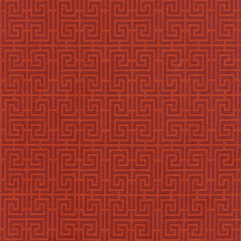 Purchase sample of 54951 Chinois Fret, Oxblood / Lacquer by Schumacher Fabric