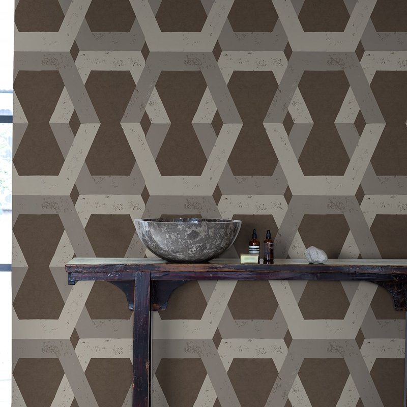 Select 6475 tribe pewter borastapeter wallpaper