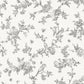 Save 4072-70065 Delphine Nightingale Charcoal Floral Trail Wallpaper Charcoal by Chesapeake Wallpaper