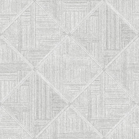 Select 2975-26208 Scott Living II Cade Grey Geometric Grey A-Street Prints Wallpaper