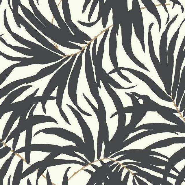 Looking AT7056 Ashford Tropics Bali Leaves  color white leaf Ashford House Wallpaper
