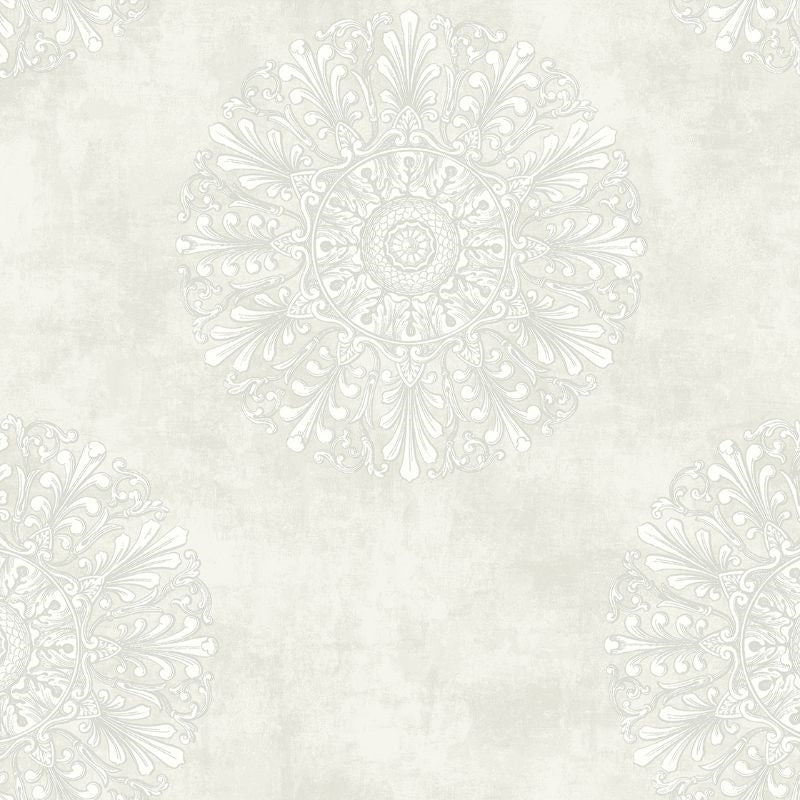 View AM91808 Mulberry Place Rosette by Wallquest Wallpaper