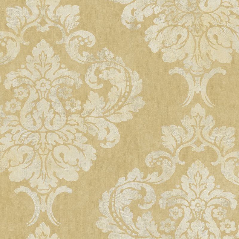 Acquire GR60206 Bella Casa Damask by Wallquest Wallpaper