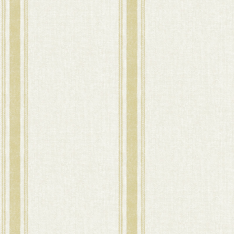 Sample 4072-70069 Delphine, Linette Wheat Fabric Stripe Wallpaper by Chesapeake