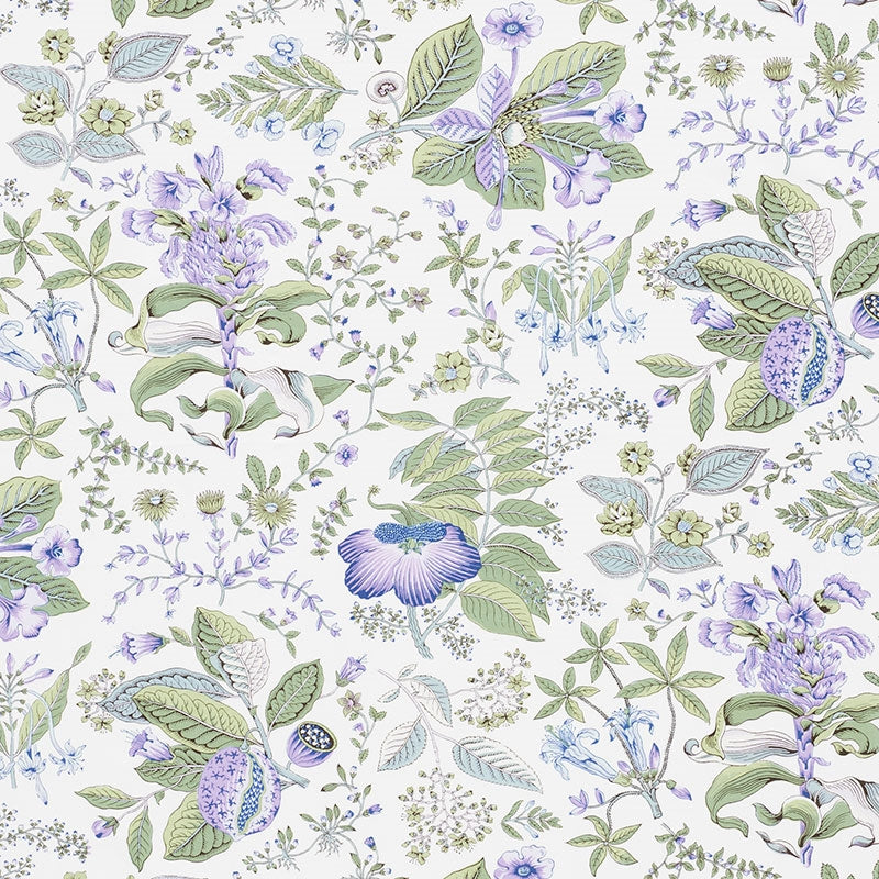 Purchase sample of 178120 Pomegranate Botanical, Purple by Schumacher Fabric