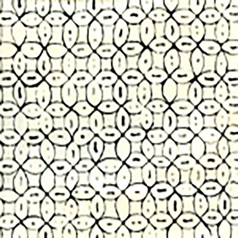 Sample 6450-10WP Melong Batik, Black on Off White by Quadrille Wallpaper