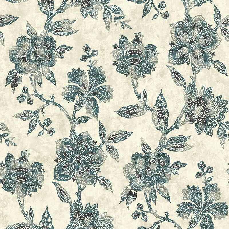 Sample RN70604 Jaipur 2 Watercolor Jacobean Wallquest