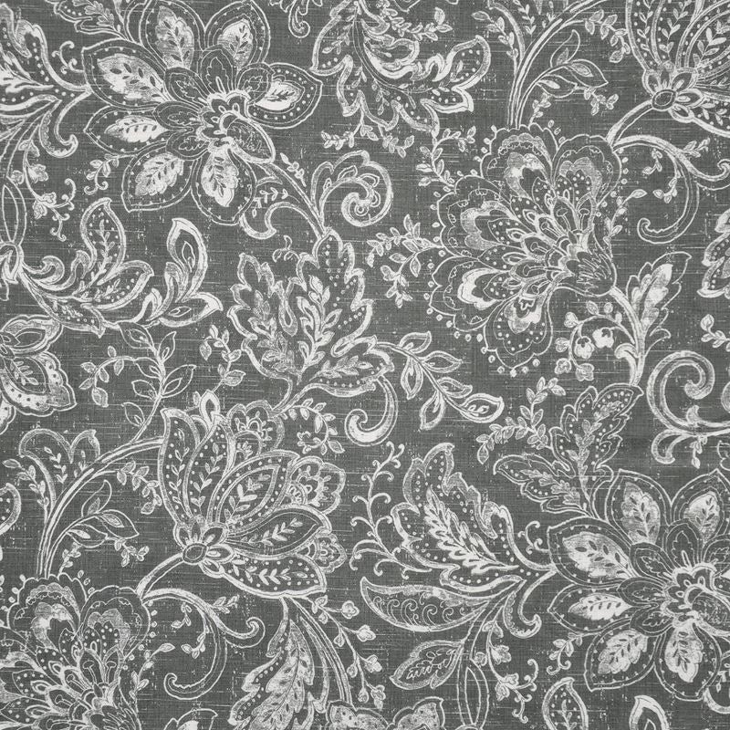 WF9848 | Willow Ware Charcoal by Maxwell Fabric