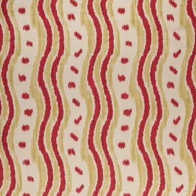Acquire BFC-3687.319 Ikat Stripe Red Green Ikat by Lee Jofa Fabric