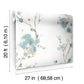 Shop Psw1102Rl Simply Candice Botanical Blue Peel And Stick Wallpaper