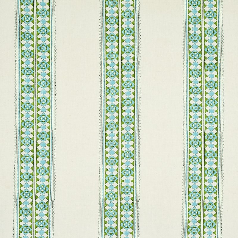 Purchase sample of 179370 Amira Hand Blocked Print, Leaf by Schumacher Fabric