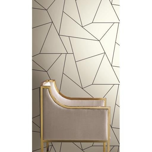 Looking Psw1063Rl Geometrics Geometric Black Peel And Stick Wallpaper