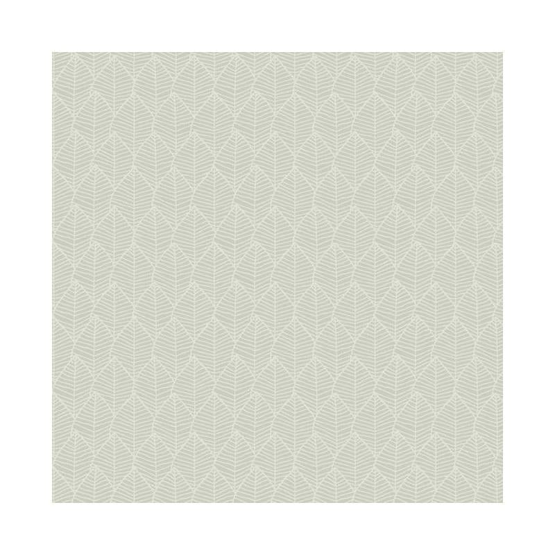Sample - SO2482 Tranquil, Meditation Leaf color Warm Grey, Pearlescent by Candice Olson Wallpaper