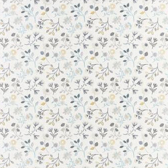 Purchase F1461/01 Alder Charcoal/Ochre Botanical by Clarke And Clarke Fabric