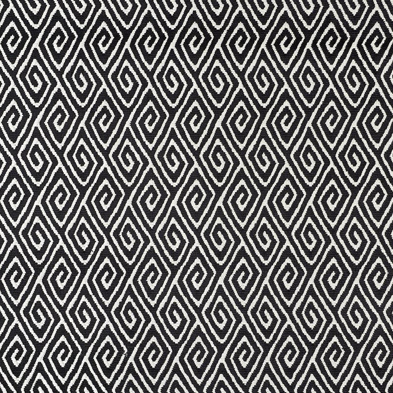 Purchase sample of 72831 Diamante Velvet, Onyx by Schumacher Fabric