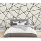 Select ASTM3914 Katie Hunt Modern Lines Black on Dove Grey Wall Mural A-Street Prints Wallpaper