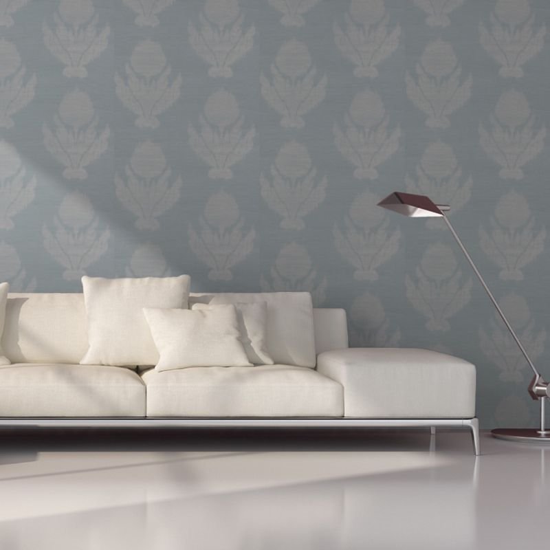 5009280 | Agra Sisal, Sky - Schumacher Wallpaper