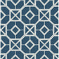 Find 4014-26411 Seychelles Livia Dark Blue Trellis Wallpaper Dark Blue A-Street Prints Wallpaper