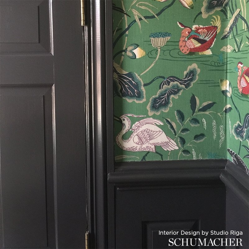 Buy 172930 Lotus Garden Lacquer By Schumacher Fabric