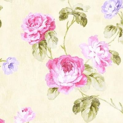 Order FI90102 Fleur Reds Floral by Seabrook Wallpaper