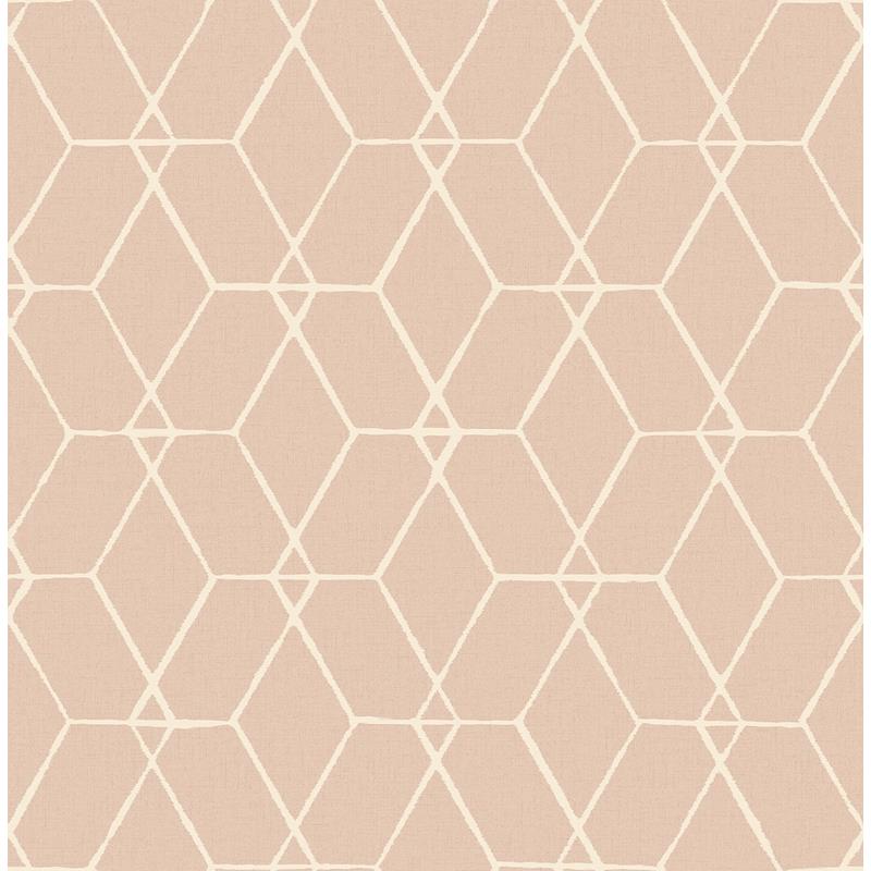Sample 2889-25250 Plain, Simple, Useful, Osterlen Light Pink Trellis by A-Street Prints Wallpaper