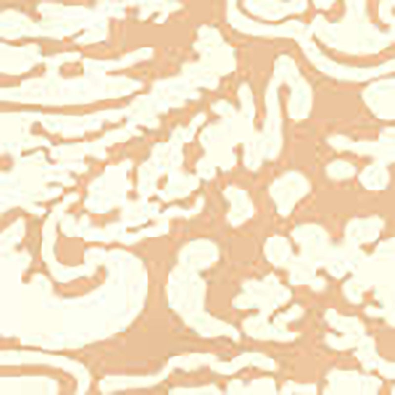 Sample 2335-22WP San Marco Reverse, Sand on Off White by Quadrille Wallpaper