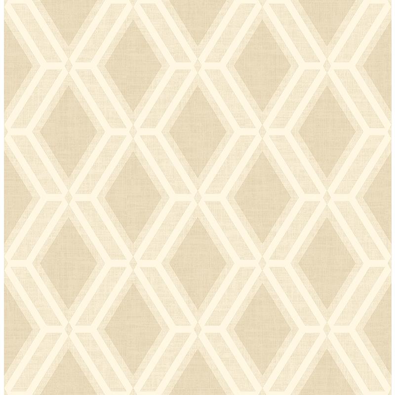 Select 4025-82539 Radiance Mersenne Beige Geometric Wallpaper Beige by Advantage