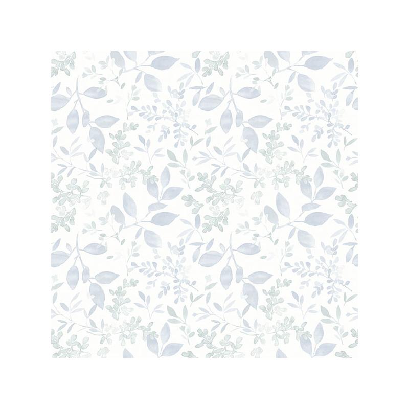 Sample 3122-11112 Flora and Fauna Tinker Light Blue Woodland Botanical by Chesapeake Wallpaper