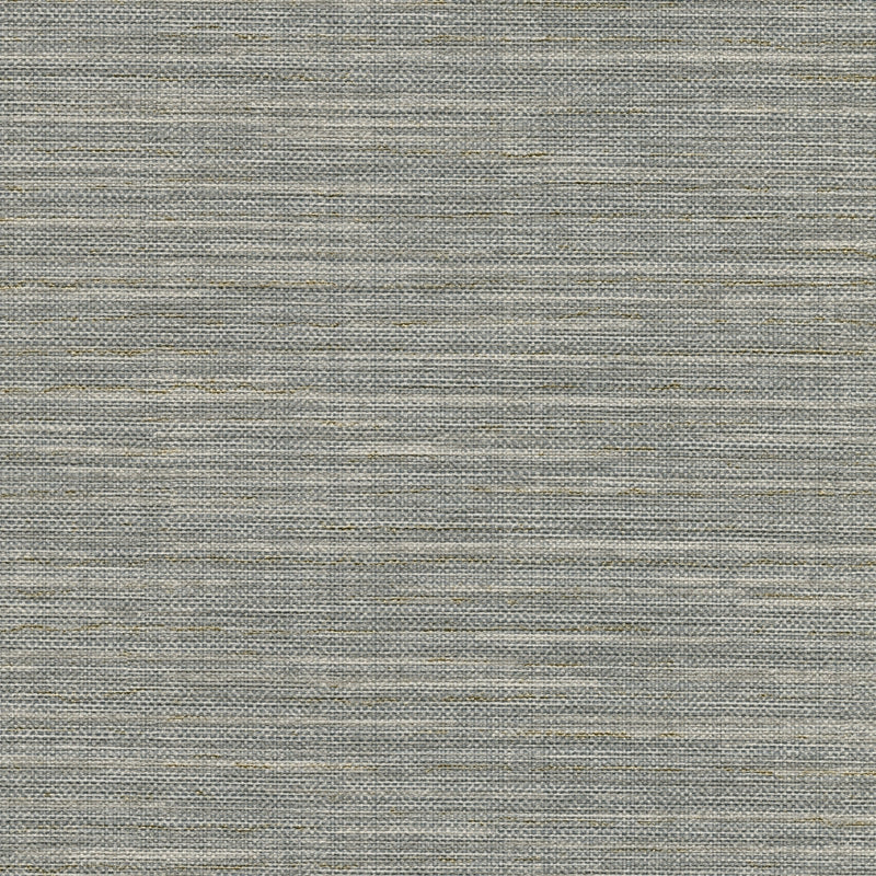 Sample 2807-8016 Warner Grasscloth Resource, Bay Ridge Grey Linen Texture Wallpaper by Warner