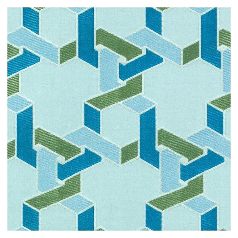 15649-601 | Aqua/Green - Duralee Fabric