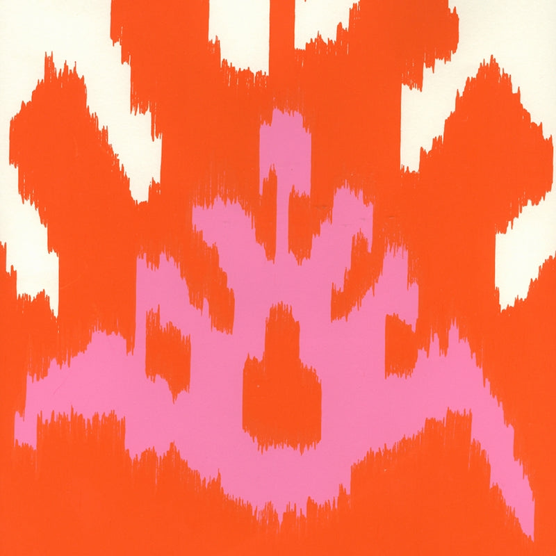 Sample 302830W-06WP Kazak, Orange Pink by Quadrille Wallpaper