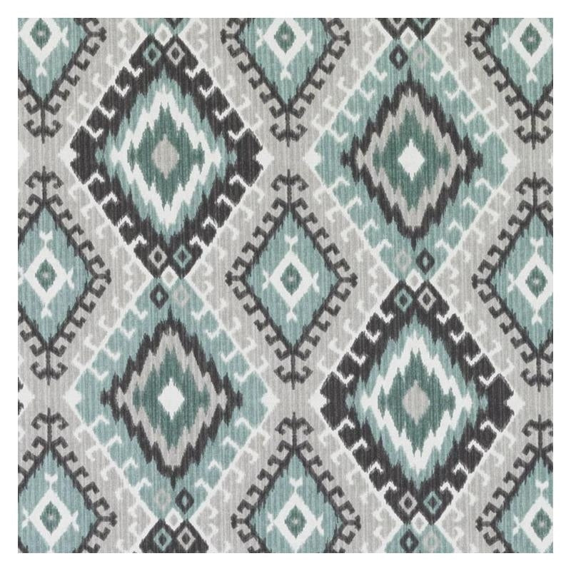 42459-639 | Turquoise/Cocoa - Duralee Fabric