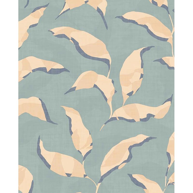 Sample EJ318052 Twist, Callista Blue Leaves by Eijffinger