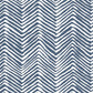Sample AP303-39PV Petite Zig Zag, New Navy on White Vinyl by Quadrille Wallpaper