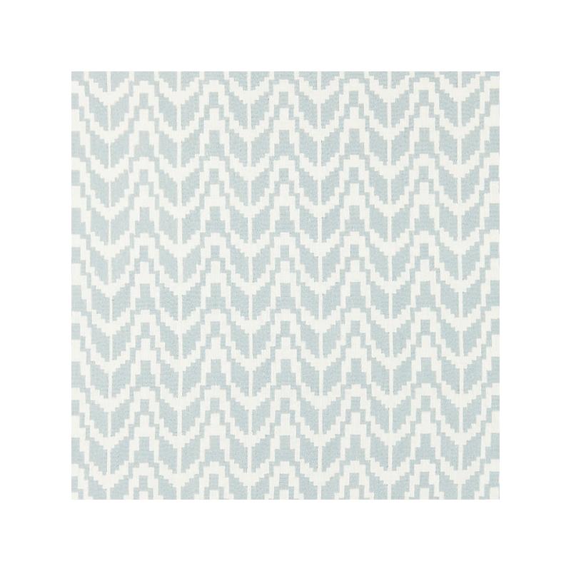 Sample 27103-002 Chevron Embroidery, Rain - Scalamandre Fabric (SC 000227103)