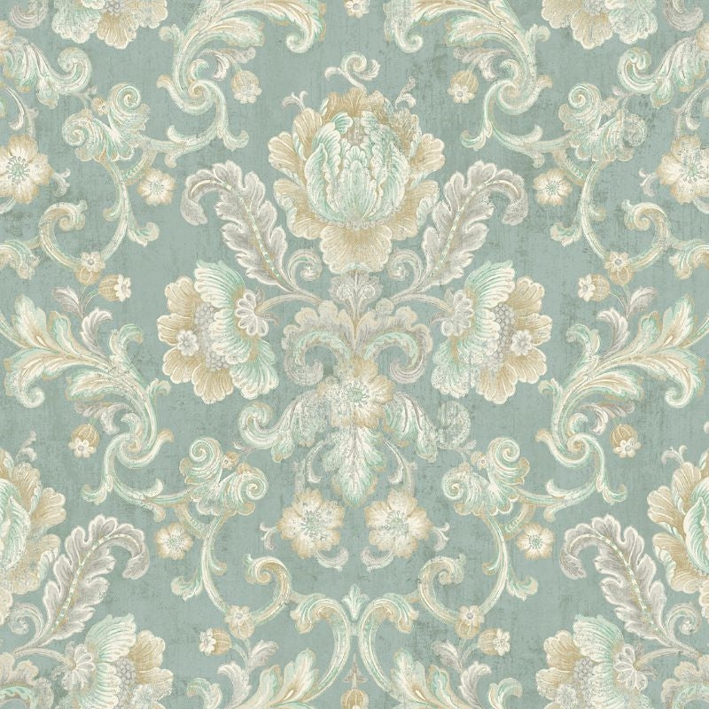 Order MV80904 Vintage Home 2 Floral Cameo by Wallquest Wallpaper