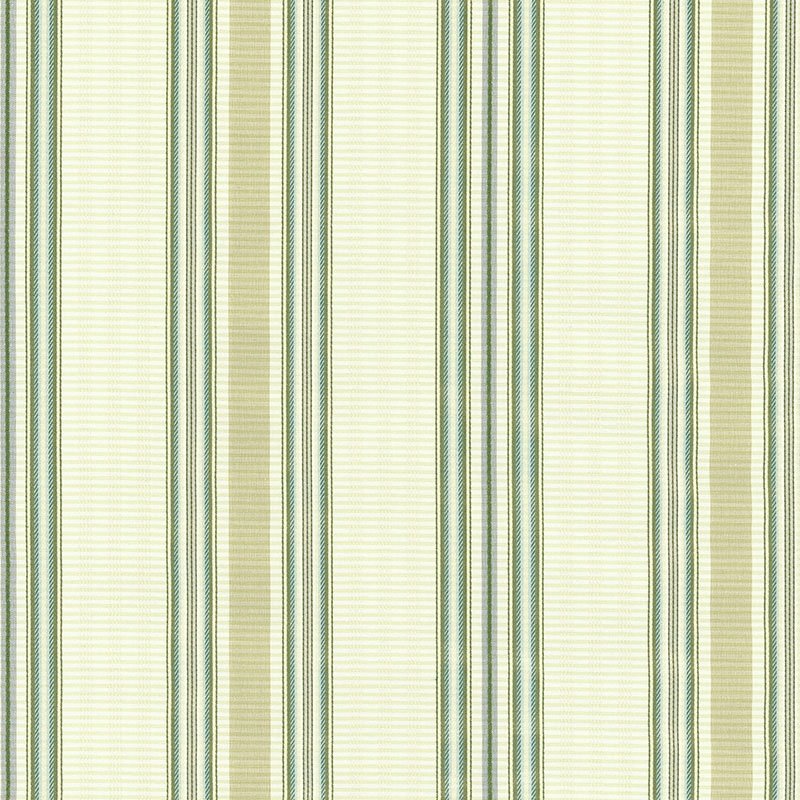 Purchase sample of 62180 Biella Silk Stripe, Aqua by Schumacher Fabric
