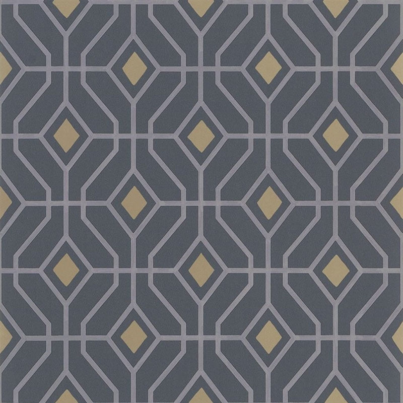 View PDG1026/05 Laterza Graphite by Designer Guild Wallpaper