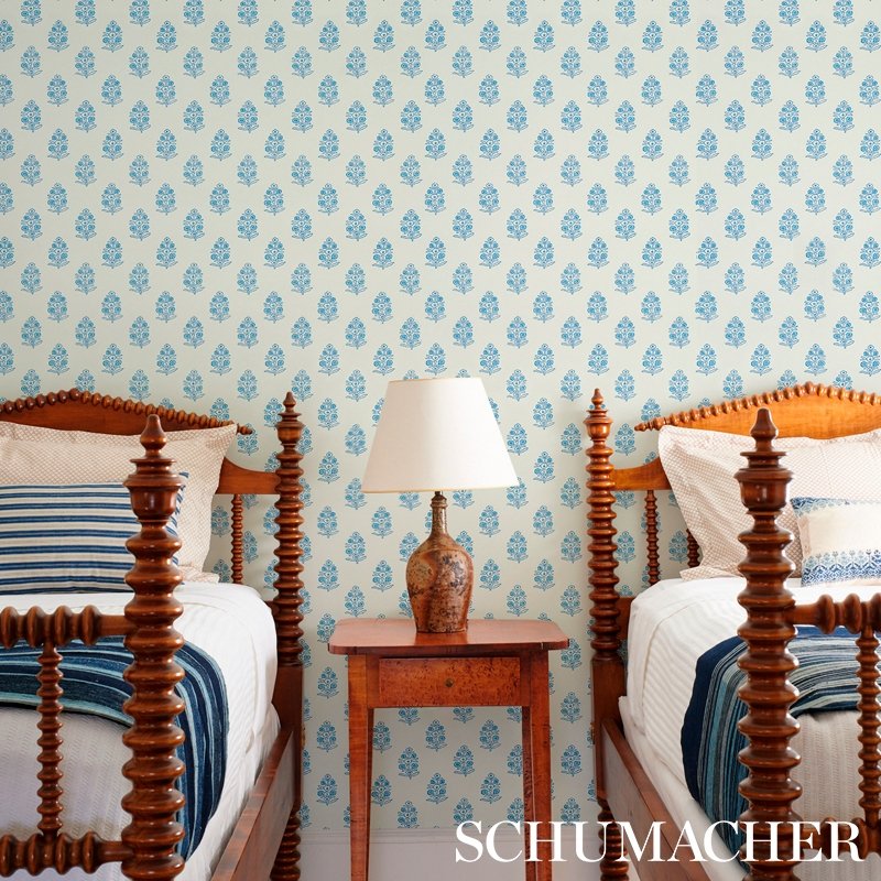 Schumacher Oiseaux Et Fleurs Wallpaper | A Cottage in the City