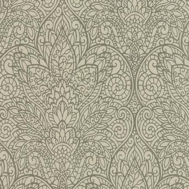 Buy CD4010 Decadence Paradise color Brown Damask by Candice Olson Wallpaper