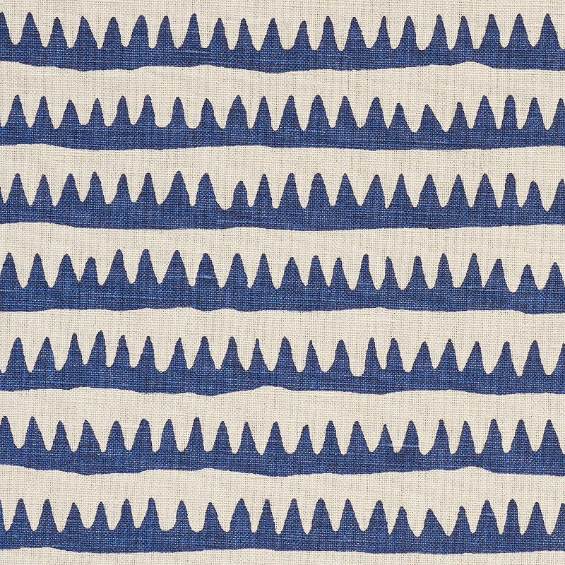 Purchase sample of 177970 Corfu Stripe, Navy by Schumacher Fabric