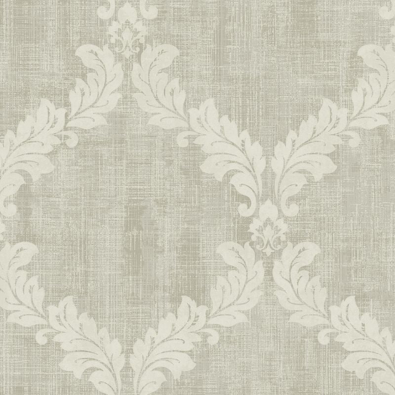 Looking DD10308 Patina Leafy Frame by Wallquest Wallpaper