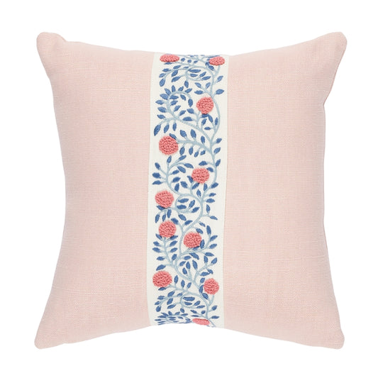 So7629004 | Ashoka 18" Pillow, Rose Quartz - Schumacher Furniture and Accessories