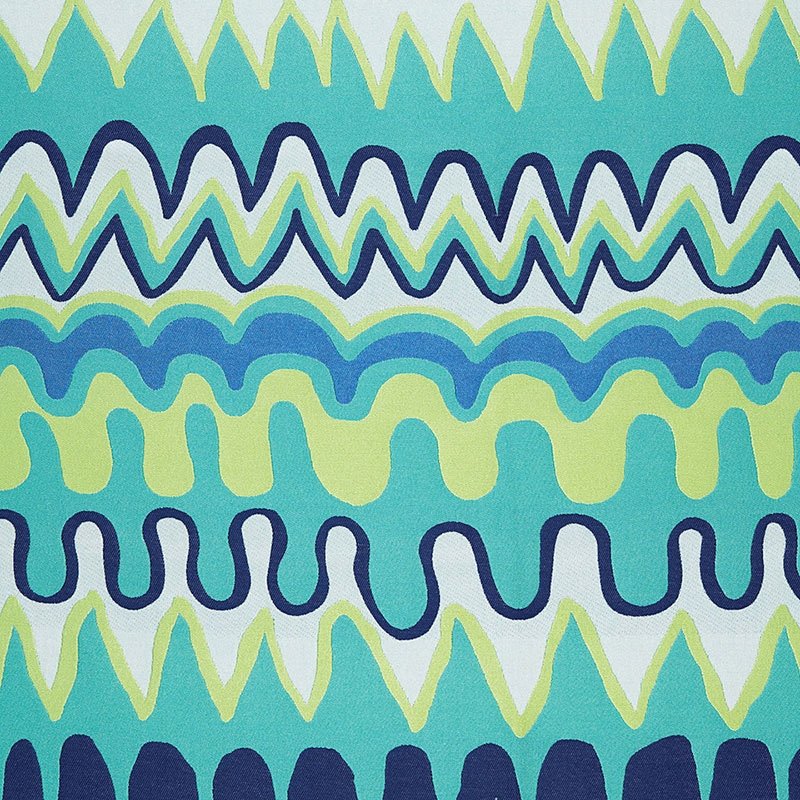 Purchase sample of 65330 Zig Zag Weave, Laguna by Schumacher Fabric