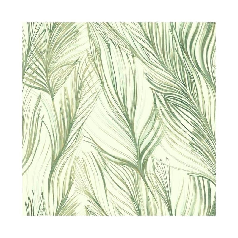 Sample - NA0500 Botanical Dreams, Peaceful Plume Green Candice Olson